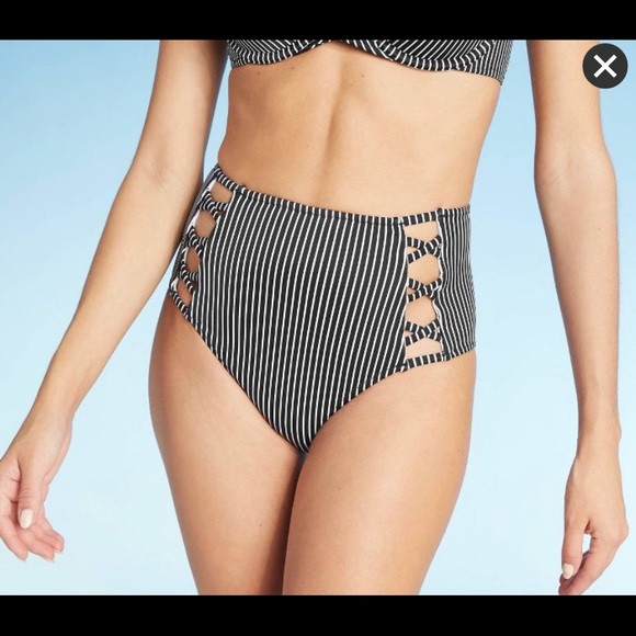 Set of two high waist bikini bottoms NWT size M - Picture 2 of 7